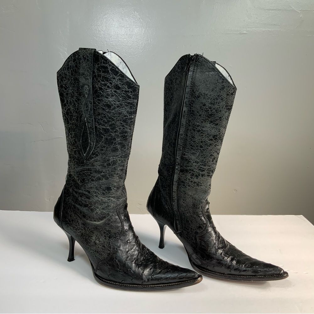 Frida Cuadra Leather Women’s Heel Boots Size 9